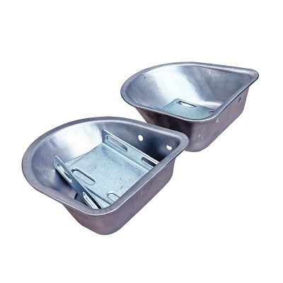 不銹鋼豬用飲水碗獸用半圓水盆豬水位器飲水槽豬飲水器養豬設備