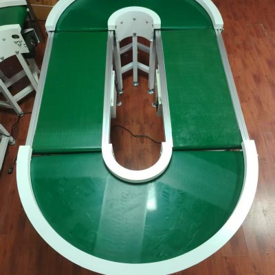 直播間循環輸送機小型流水線物流快遞自動分揀180°環形 輸送線 1臺