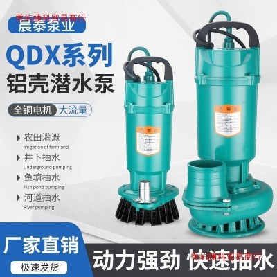 上海潛水泵人民220v家用農(nóng)用灌溉三相大流量抽水機4寸小型高揚程