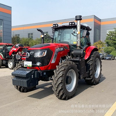 農(nóng)場開墾大馬力雷泰2004輪式重型拖拉機TC大橋大輪胎耕地播種施肥