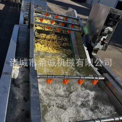 薯?xiàng)l加工氣泡清洗機(jī) 酸菜小米辣噴淋清洗機(jī) 水浴式凈菜清洗機(jī)